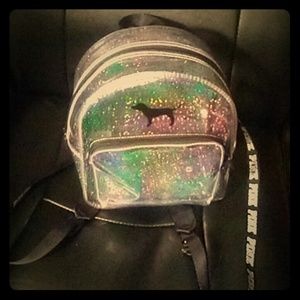 Pink holographic bag